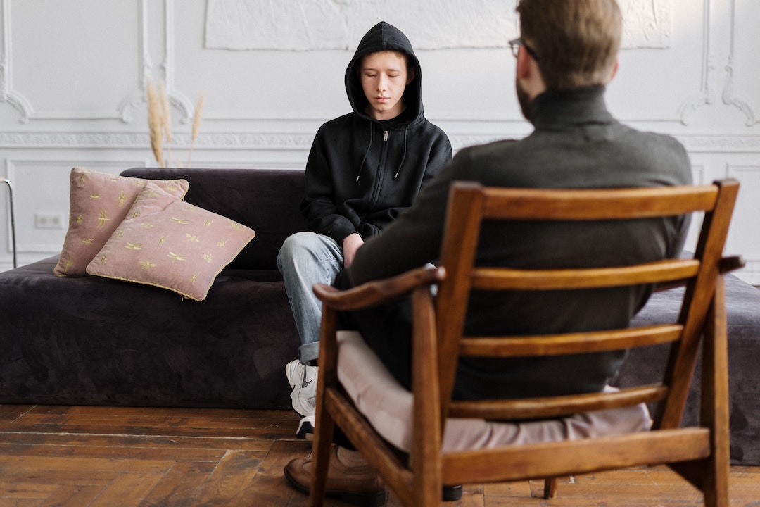 Addiction recovery and speaking with a therapist